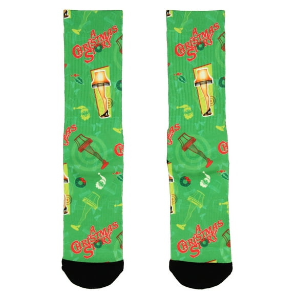 A Christmas Story Leg Lamp Sublimated All Over Print Crew Socks
