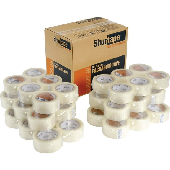 Shurtape HP 200 1.9 Mil Carton Sealing Tape, 2" x 110 Yds., Clear, Lot of 36