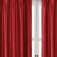 thumbnail image 4 of RT Designers Collection Nikki Faux Silk Rod Pocket Curtain Panel - 54 x 95, Red, 4 of 5