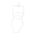 thumbnail image 2 of Herramienta organizativa de exhibición de percha de traje de baño, percha de traje de baño de bikini simple para ventana de tiendas de ropa de playa Mujer, 2 of 9