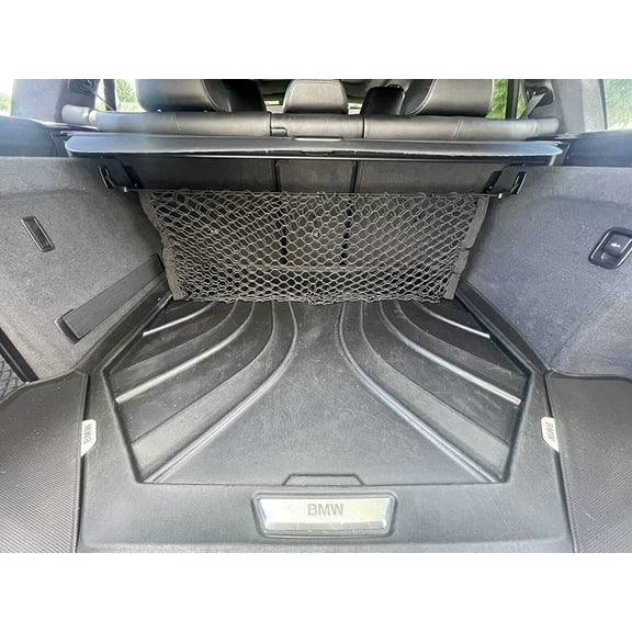 EACCESSORIES EA Trunk Organizer Cargo Net for BMW X5 2014-2018 – Envelope Style Cargo Net for SUV – Premium Mesh Car Trunk Organizer Vehicle Carrier Storage – Compatible with BMW X5 2014-2018