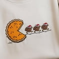 thumbnail image 2 of Embroidered Thanksgiving Pumpkin Pie Chasing Shirt, Funny Thanksgiving Turkey Shirt, Fall Vibes Shirt, Pumpkin Season Shirt,Turkey Day Shirt, 2 of 5