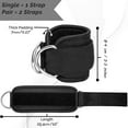 thumbnail image 6 of Ankle Straps, Ankle Resistance Bands, Wrist Straps - Padded Straps + D-Rings, Adjustable, Suitable for Cable Machines, Gym Use; Ideal as Protective & Supportive Gear for Foot, Leg and Glute Workouts, 6 of 6