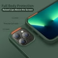 thumbnail image 3 of Silicone Case Designed for Apple iPhone 11 Pro Liquid Silicone Case, 3 in 1 Bundle Phone Case with Clear Tempered Glass and Camera Lens Shockproof Case for Apple iPhone 11 Pro,Green, 3 of 7