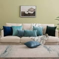 thumbnail image 3 of Decorative Striped Velvet Throw Pillow Covers Soft Solid Cushion Covers Square Pillowcases for Bed Sofa Couch Car Living Room 2 Pieces 18x18inch 45x45, 3 of 4
