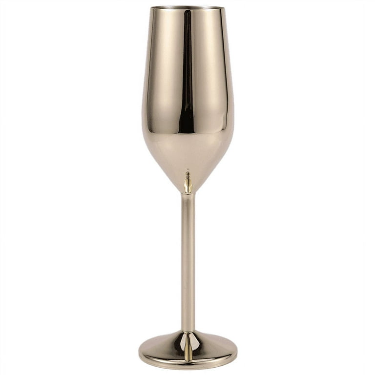 14oz. Stainless Steel Champagne Flute with Rubberized Finish