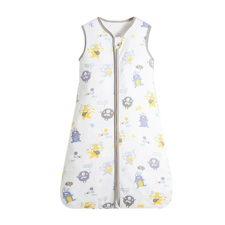 

Summer thin baby vest pajamas sleeveless baby anti-kick children sleeping bag