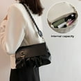 thumbnail image 4 of Bolso de mensajero de PU de moda, sencillo, informal, de primavera, con un solo hombro debajo del brazo, 4 of 5