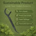 thumbnail image 2 of Hilo dental con palillo EcoYou Bamboo Charcoal Mint, 100 unidades, 2 of 9