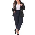 thumbnail image 2 of Agnes Orinda Plus Size Blazers for Women Long Sleeve Notch Lapel with Pockets Office Work Jackets Blazer, 2 of 6