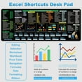 thumbnail image 6 of Oversized Excels Shortcut Reference Mats Stitched Border NonSkid Base Spreadsheet Productivity Accessory For Office Workers, 6 of 7