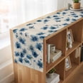 thumbnail image 6 of Table Runners 72 Inches Long Dress Scarves, Navy Blue Floral Farmhouse Kitchen Table Runner, Coffee Tablerunners, Spring Flowers Rustic Butterfly 16x72 Inch, 6 of 9