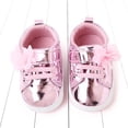 thumbnail image 6 of Quealent Baby Boys Girls High Top Sneakers Soft Soles Anti Skid Ankle Shoes Toddler Prewalker First Walking Crib Shoes Red for Size 5, 6 of 8