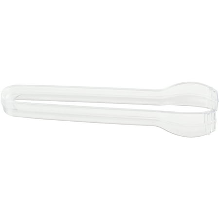 Mini Plastic Serving Tongs, 4.5 in, Clear, 12ct (The Best Hair Tongs)