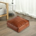 thumbnail image 4 of Dvumao Organizers and Storage, Faux Leather Poofy Ottoman Footstool Moroccan Unstuffed Pouf Cover Foot For Storage Floor Cushion Footrest No Filler, Man Gifts, 4 of 7