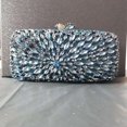 thumbnail image 3 of Bolso de fiesta de cristal para mujer, novedad de 2024, de diseñador, de marca de lujo, con diamantes de imitación, para el día a día, de color azul y verde, 3 of 5