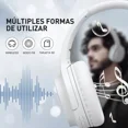 thumbnail image 3 of Audífonos Inalámbricos Gamer Diadema Auriculares Bluetooth 5.3 Havit I62 Color Blanco Con Micrófono 3.5mm Cable, 3 of 8