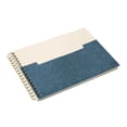 thumbnail image 2 of Paquete 20 piezas Libreta ecológica espiral con bolsillo frontal azul 21 x 14, 2 of 5