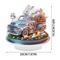 thumbnail image 2 of Easter Decorations for Home, 2D Acrylic Bunny Egg Table Decor, Flat Desktop Ornaments, Spring Rabbits Signs, Easter Centerpiece for Dining Table, Shelf Decor , 1Pcs, A, 2 of 7