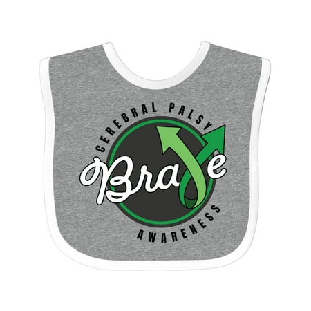 

Inktastic Cerebral Palsy Awareness Brave Gift Baby Boy or Baby Girl Bib