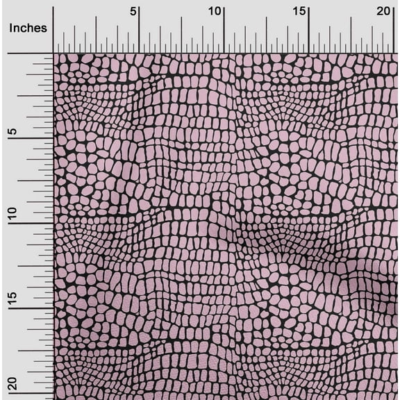 oneOone Cotton Jersey Blush Pink Fabric Crocodile Animal Skin Craft Projects Decor Fabric Printed By The Yard 58 Inch Wide