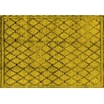 thumbnail image 1 of Ahgly Company Machine Washable Indoor Rectangle Solid Yellow Modern Area Rugs, 5' x 8', 1 of 4