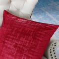 thumbnail image 2 of Home Soft Things Textured Velvet Pillow Covers (Set of 2), - Tango Red - 26" x 26", 2 of 4