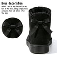 thumbnail image 5 of Knivor Cozy Winter Boots for Women Fuzzy Warm Ankle Snow Boots with Back Bow Detail Stylish Slip On Short Boots for Casual Cold Weather Outdoor Wear, 5 of 9