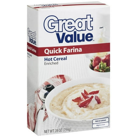 Great Value Quick Farina Hot Cereal, 28 oz