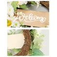 thumbnail image 5 of Artificial Sunflower Spring Summer Wreath, Wooden White Simulated Flower Decoration Pendant, Durable Faux Sunflower Wreath for Home/Outdoor, Includes Storage Box, Enhances Patio/Entryway, 16in, White, 5 of 7