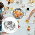 thumbnail image 4 of KAKOWELY Mesh Strainer Stainless Steel Large Hole Colander Cooking Strainer Kitchen Gadget,10.83"X7.87"X1.77", 4 of 4
