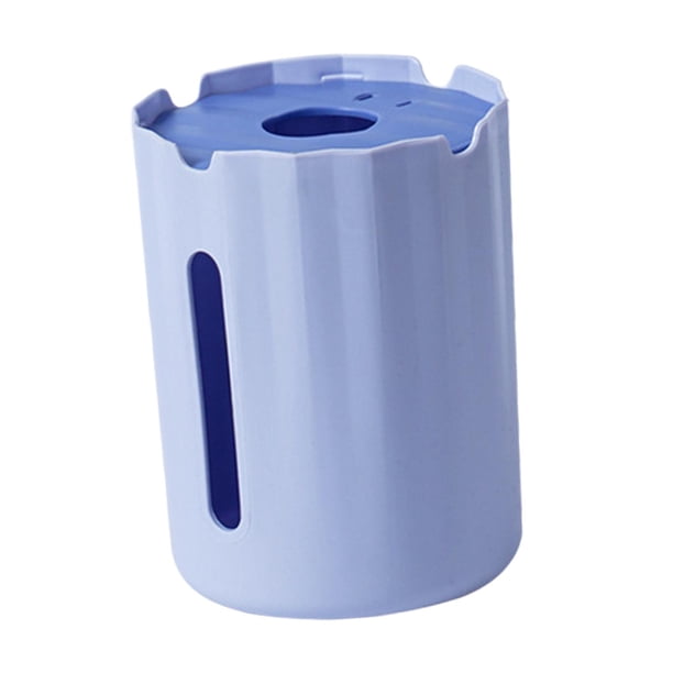 Dispensador de pañuelos faciales, portarrollos de papel y caja de pañuelos de escritorio moderna Azul