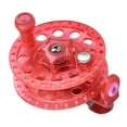 thumbnail image 1 of Carrete de pesca con mosca sin rodamientos, diámetro de 2,4 pulgadas, montaje sencillo para accesorios de pesca en hielo, estructura de polipropileno, Rojo, 1 of 8
