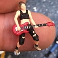 thumbnail image 4 of Paquete De 3 Figuras De Cantante De PVC En Miniatura 1:64, De Modelos De Zulema Muñeca de figuras de personas, 4 of 8