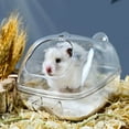 thumbnail image 2 of Hamster Bathroom Transparent Hamster Mouse Pet Toilet Cage Box Bath Sand Room Toy House Small Pet Supply Accessories, 2 of 9
