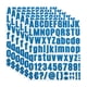 thumbnail image 1 of Uxcell Letras y Números de Vinilo Kit de Calcomanías, Calcomanías Autoadhesivas para Buzón, Señal Azul Oscuro 486 Piezas 6 Hojas, 1 of 6