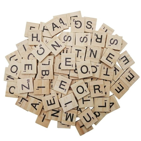 1000Pcs Wooden Scrabble Tiles Scrabble Letters For Crafts Making Alphabet Coasters.