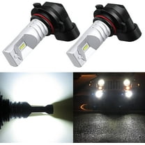 Alla Lighting 2pcs Super Bright 6000K Xenon White 9006 HB4 9006LL LED Bulbs Front Fog Light Lamps for 2003 2004 2005 2006 2007 2008 Matrix