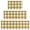 Yellow and White Checkered Pattern, variant on Yellow and White Checkered Pattern Kitchen Rugs Set Of 3, Non Slip Washable Kitchen Runner Rugs, Decorative Floor Mats for Sink Laundry and Home Use, 17"x30" + 17"x47" + 17"x59"