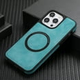 thumbnail image 3 of Dteck Slim Case for iPhone 12 Pro Max, Compatible with MagSafe, Stylish Matte PU Leather Magnetic Phone Case Cover for iPhone 12 Pro Max,Green, 3 of 3