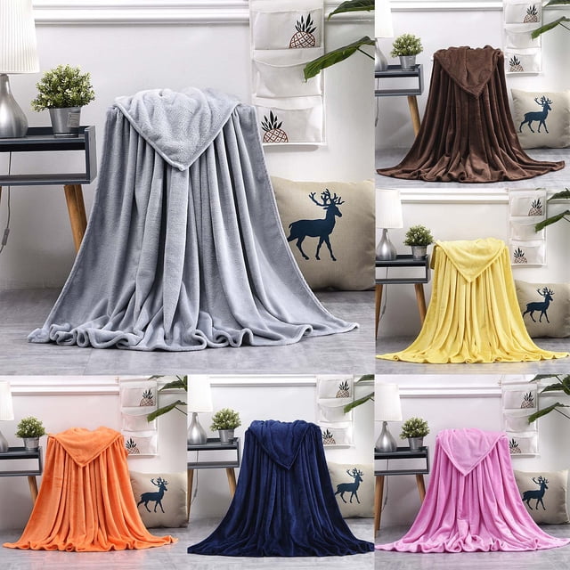 Xihbxyly Manta de Franela Supersuave, Cálida y Acogedora para Noches Frías, de Microfibra de Fácil Cuidado, Versátil para Sofá, Ideal para Relajarse En Casa, Tamaño Cómodo de 120 X 200 Cm.