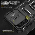thumbnail image 5 of Sliding Lens Cover Case for Motorola Moto G Stylus 5G 2023,Dteck Shockproof Rubber Case Military Grade Protection Hard PC Back 360° Rotation Ring Stand Cover, Black, 5 of 7