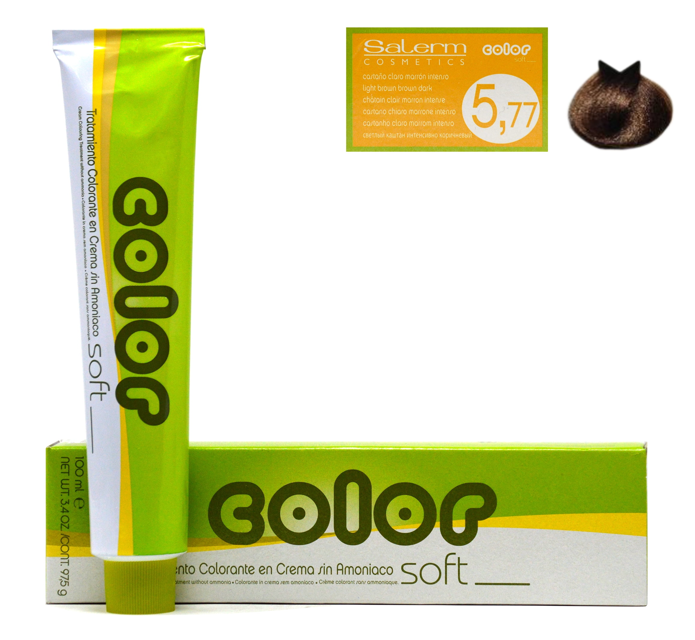 Salerm Color Soft Semi Perm Coloring Cream Light Brown Brown Dark 5 77 Walmart Com