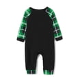 thumbnail image 5 of Hirigin Store Family Matching Christmas Pajamas Set , Elf Letter Print Long-Sleeved Tops + Plaid Pattern Trousers Glow at Night Sleepwear, 5 of 5