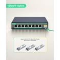thumbnail image 3 of Conmutador PoE LINOVISION 2.5G gestionado en la nube con enlace ascendente SFP de 10 G, 3 of 9