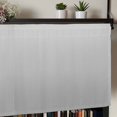 thumbnail image 5 of Gray Striped Kitchen Valances for Windows, Modern Minimalist Vertical Stripes Lines Bathroom Window Valances 42x18 Inch Rod Pocket Window Treatments Valance Curtains for Living Room Bedroom Decor, 5 of 9