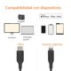thumbnail image 2 of Basics - Cable de cable USB-C a Lightning, cargador certificado MFi para Apple iPhone 14 13 12 11 X Xs Pro, Pro Max, Plus, iPad, negro, 6 pies, 2 of 3