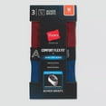 thumbnail image 4 of Hanes Premium Men's 3pk Trunks with Anti Chafing Total Support Pouch - (Blue, Large), 4 of 4