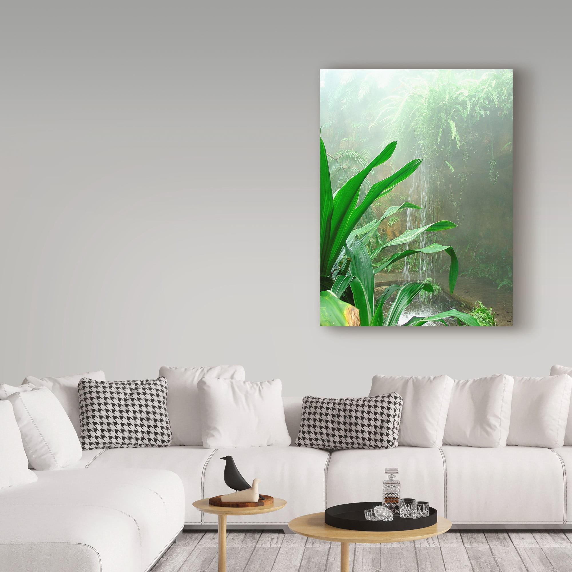 Trademark Fine Art 'Rainforest Leaves' Canvas Art by Audrey