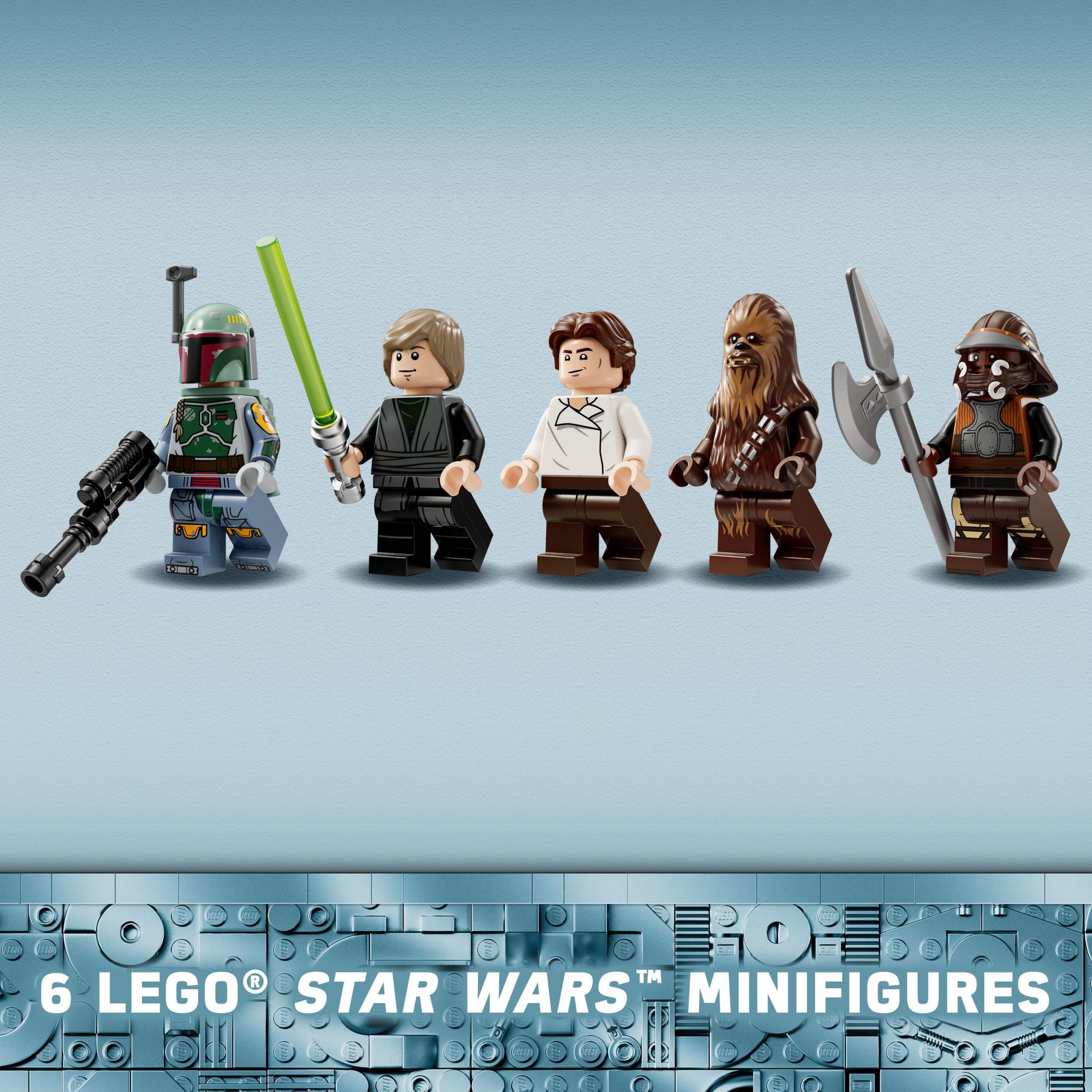 LEGO Star Wars: Return of the Jedi Desert Skiff & Sarlacc Pit, Collectible Toy with 6 Minifigures, 75396